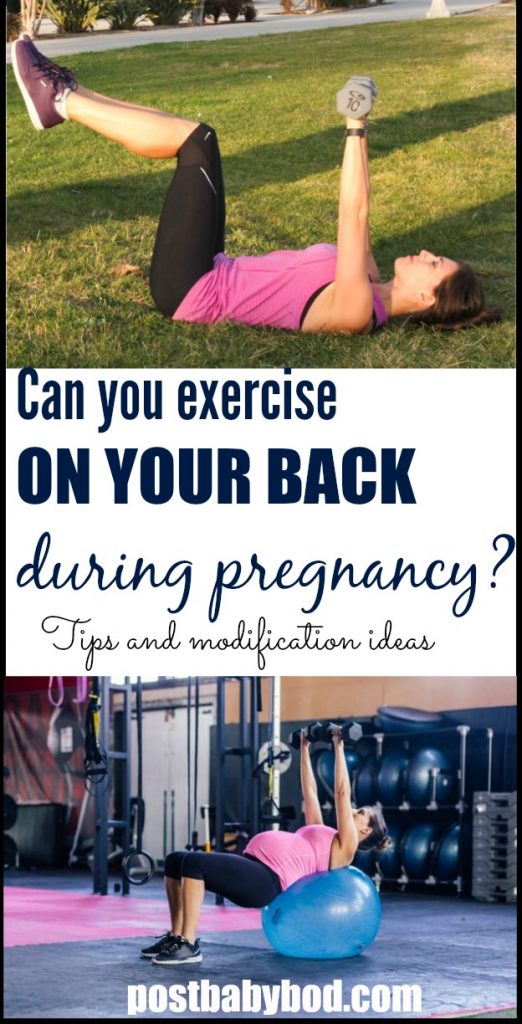 modify supine exercises for a safe and active pregnancy